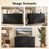 image:imageWLIVE 63 Dresser for Bedroom Modern 9 Drawer Dresser with Exclusive AntiTip Structure Wooden Chest of Drawers with Metal Handles for Living Room Hallway Closet Home Furniture Rustic BrownBlack