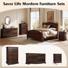 image:imageWLIVE 63 Dresser for Bedroom Modern 9 Drawer Dresser with Exclusive AntiTip Structure Wooden Chest of Drawers with Metal Handles for Living Room Hallway Closet Home Furniture Rustic BrownRustic Brown
