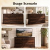 image:imageWLIVE 63 Dresser for Bedroom Modern 9 Drawer Dresser with Exclusive AntiTip Structure Wooden Chest of Drawers with Metal Handles for Living Room Hallway Closet Home Furniture Rustic BrownRustic Brown