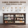 image:imageWLIVE 63 Dresser for Bedroom Modern 9 Drawer Dresser with Exclusive AntiTip Structure Wooden Chest of Drawers with Metal Handles for Living Room Hallway Closet Home Furniture Rustic BrownRustic Brown