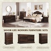 image:imageWLIVE 63 Dresser for Bedroom Modern 9 Drawer Dresser with Exclusive AntiTip Structure Wooden Chest of Drawers with Metal Handles for Living Room Hallway Closet Home Furniture Rustic BrownRustic Brown