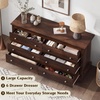 image:imageWLIVE 63 Dresser for Bedroom Modern 9 Drawer Dresser with Exclusive AntiTip Structure Wooden Chest of Drawers with Metal Handles for Living Room Hallway Closet Home Furniture Rustic BrownRustic Brown