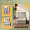 image:imageWLIVE Futon Sofa Bed Bean Bag Chair for Adults Floor Chair with Adjustable Backrest Armrest Pillow Low Profile for Living Room Single BeigeBeige