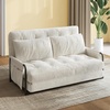 image:imageWLIVE Futon Sofa Bed Bean Bag Chair for Adults Floor Chair with Adjustable Backrest Armrest Pillow Low Profile for Living Room Single BeigeBeige