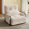 image:imageWLIVE Futon Sofa Bed Bean Bag Chair for Adults Floor Chair with Adjustable Backrest Armrest Pillow Low Profile for Living Room Single BeigeBeige