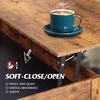 image:imageWLIVE 2Tier Coffee Table with XShape Frame Classic WhiteBrown