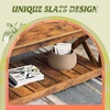 image:imageWLIVE 2Tier Coffee Table with XShape Frame Classic WhiteClassic Brown