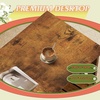 image:imageWLIVE 2Tier Coffee Table with XShape Frame Classic WhiteClassic Brown