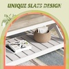 image:imageWLIVE 2Tier Coffee Table with XShape Frame Classic WhiteClassic White