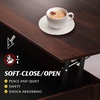 image:imageWLIVE 2Tier Coffee Table with XShape Frame Classic WhiteEspresso