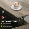 image:imageWLIVE 2Tier Coffee Table with XShape Frame Classic WhiteGrey