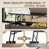 image:imageWLIVE 2Tier Coffee Table with XShape Frame Classic WhiteRetro Black