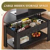 image:imageWLIVE 2Tier Coffee Table with XShape Frame Classic WhiteRetro Black Oak
