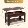 image:imageWLIVE 2Tier Coffee Table with XShape Frame Classic WhiteRetro Espresso