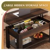 image:imageWLIVE 2Tier Coffee Table with XShape Frame Classic WhiteRetro Espresso