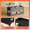 image:imageWLIVE 2Tier Coffee Table with XShape Frame Classic WhiteRetro Greige