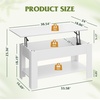 image:imageWLIVE 2Tier Coffee Table with XShape Frame Classic WhiteRetro White