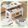 image:imageWLIVE 2Tier Coffee Table with XShape Frame Classic WhiteRetro White