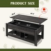 image:imageWLIVE 2Tier Coffee Table with XShape Frame Classic WhiteRustic Black