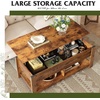 image:imageWLIVE 2Tier Coffee Table with XShape Frame Classic WhiteRustic Brown